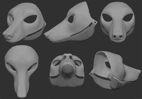 3d fursuit base|fursuit head 3d printable.